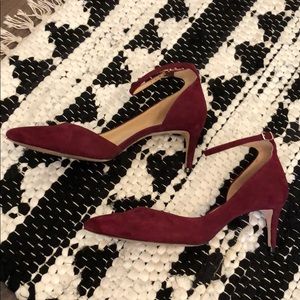 Antonio Melani Pointed Toe Ankle Strap Heels
